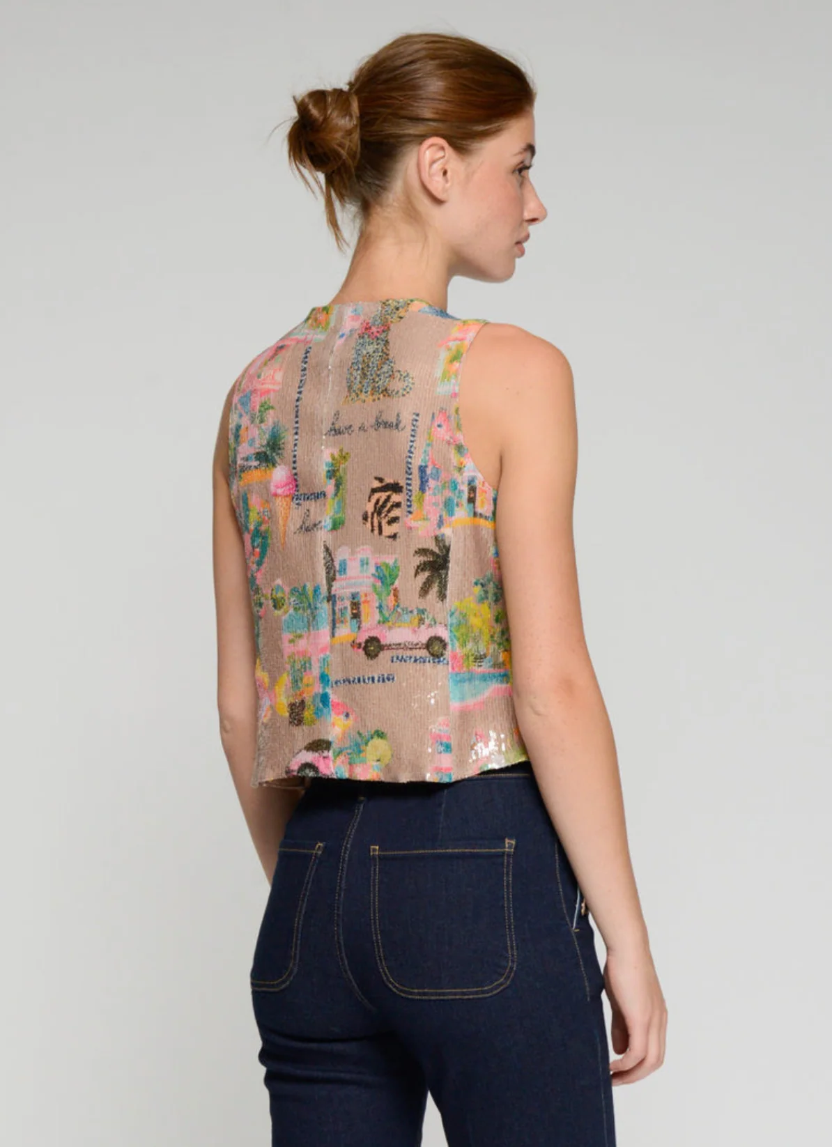 Agata Vest in Sequins - Image 2