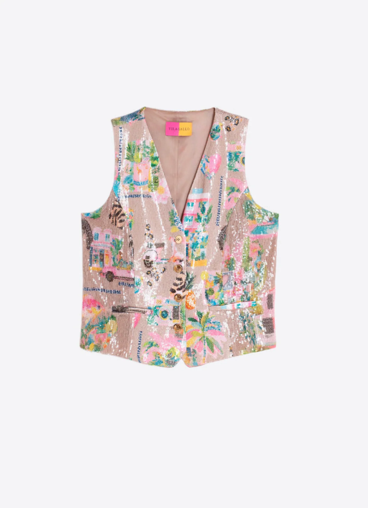 Agata Vest in Sequins - Image 3