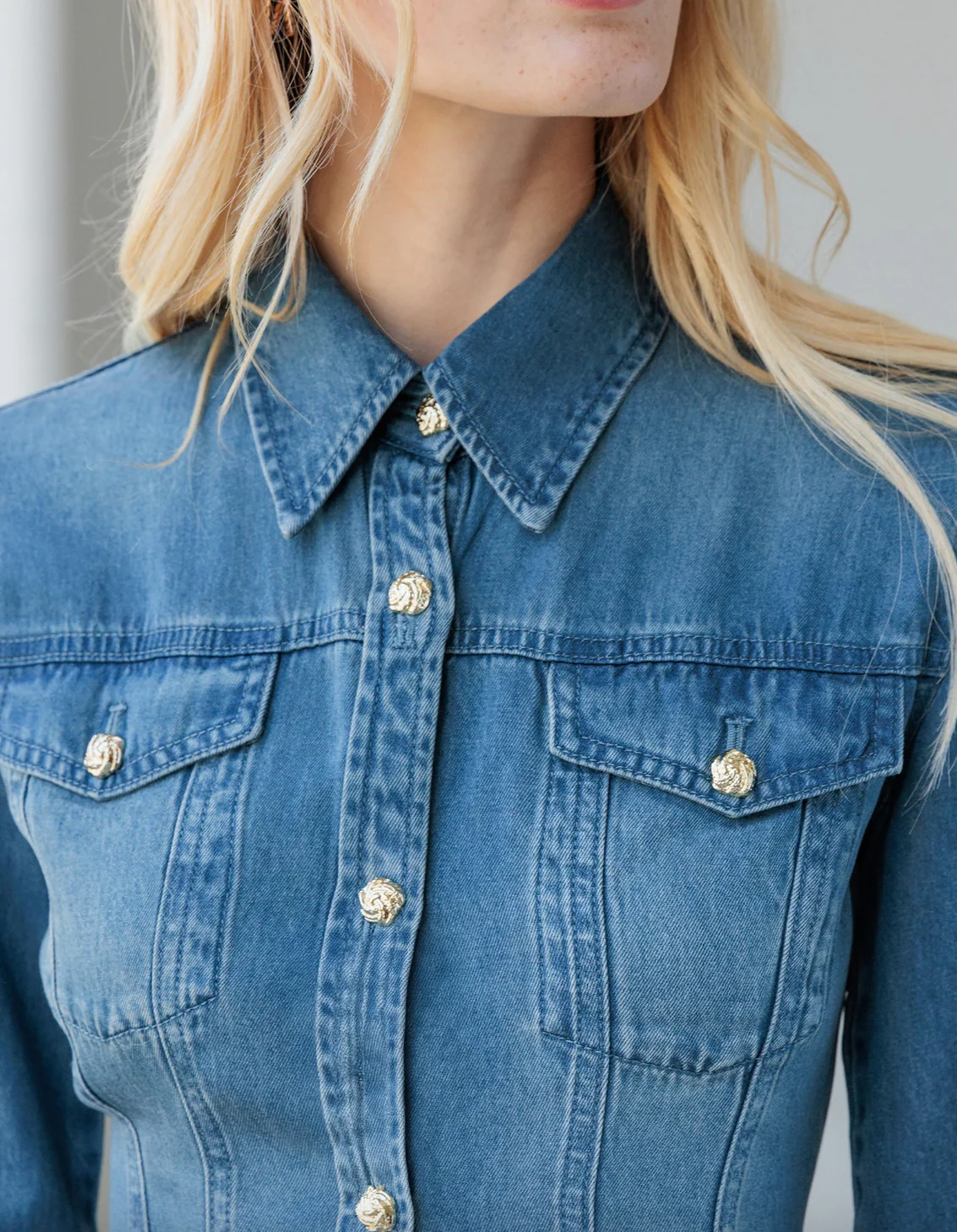 Antoinette Denim Skirt - Image 2