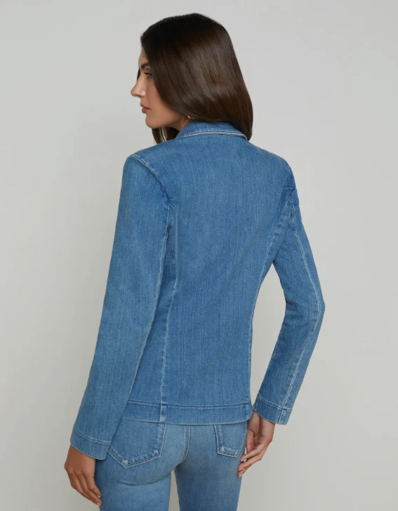 Baldwin Blazer in Denim - Image 3