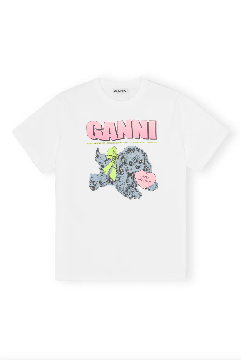 Basic Cotton Jersey Neon Puppy T-Shirt - Image 4