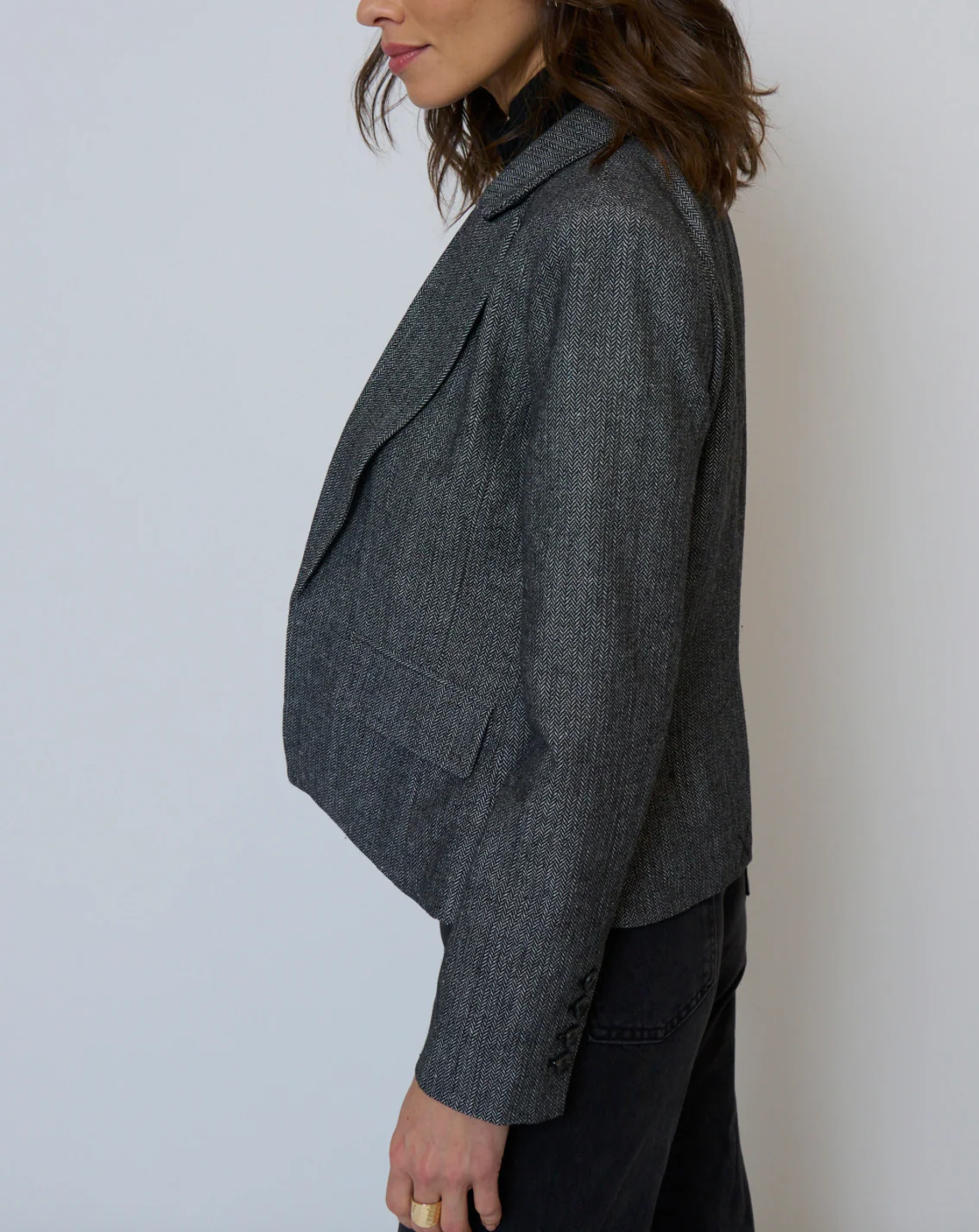 Billie Herringbone Jacket - Image 2