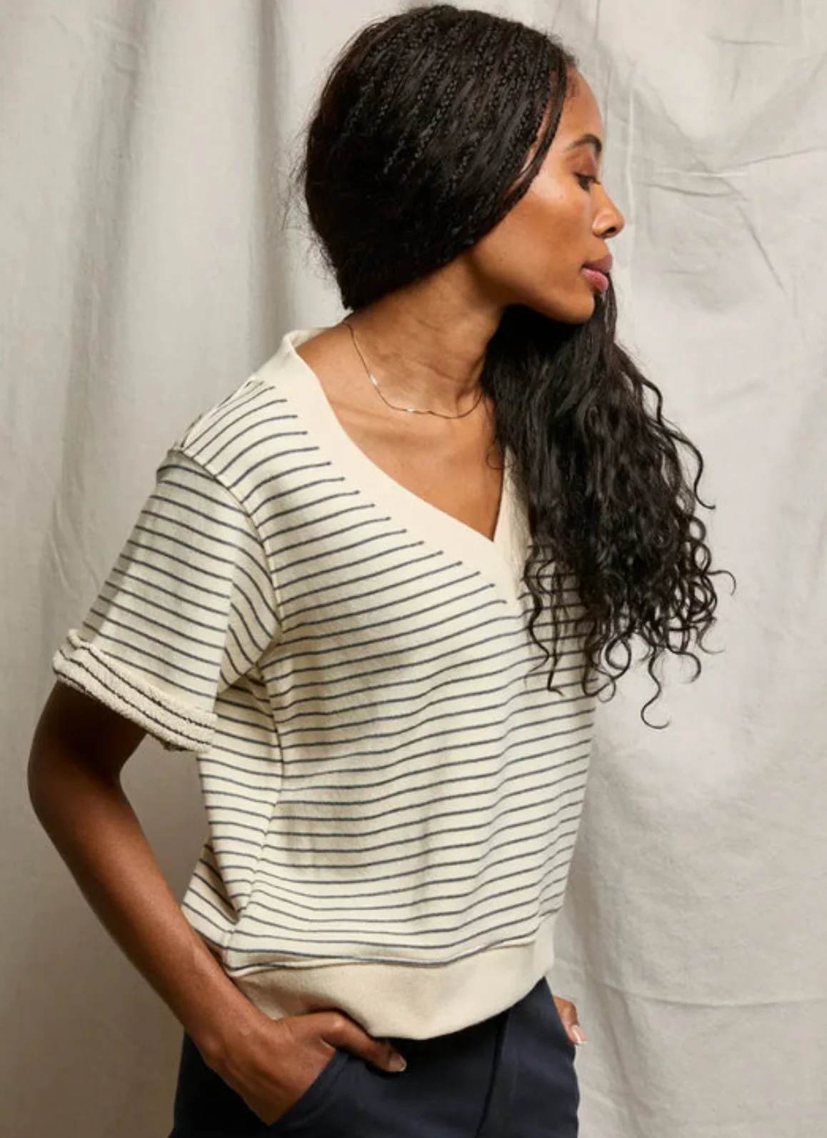 Briggs French Terry Short Sleeve Sweatshirt - Image 2