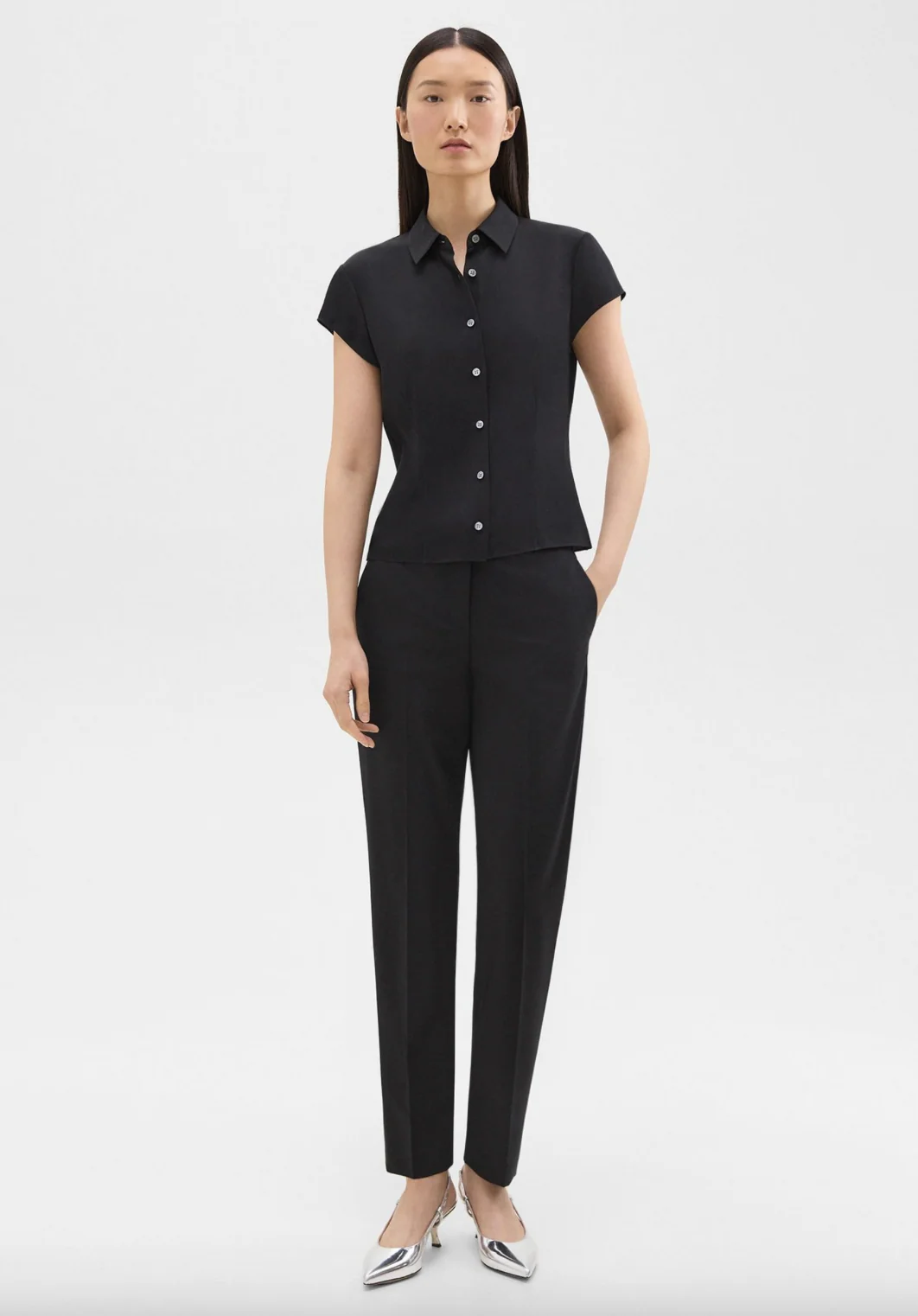 Cap Sleeve Blouse - Image 8