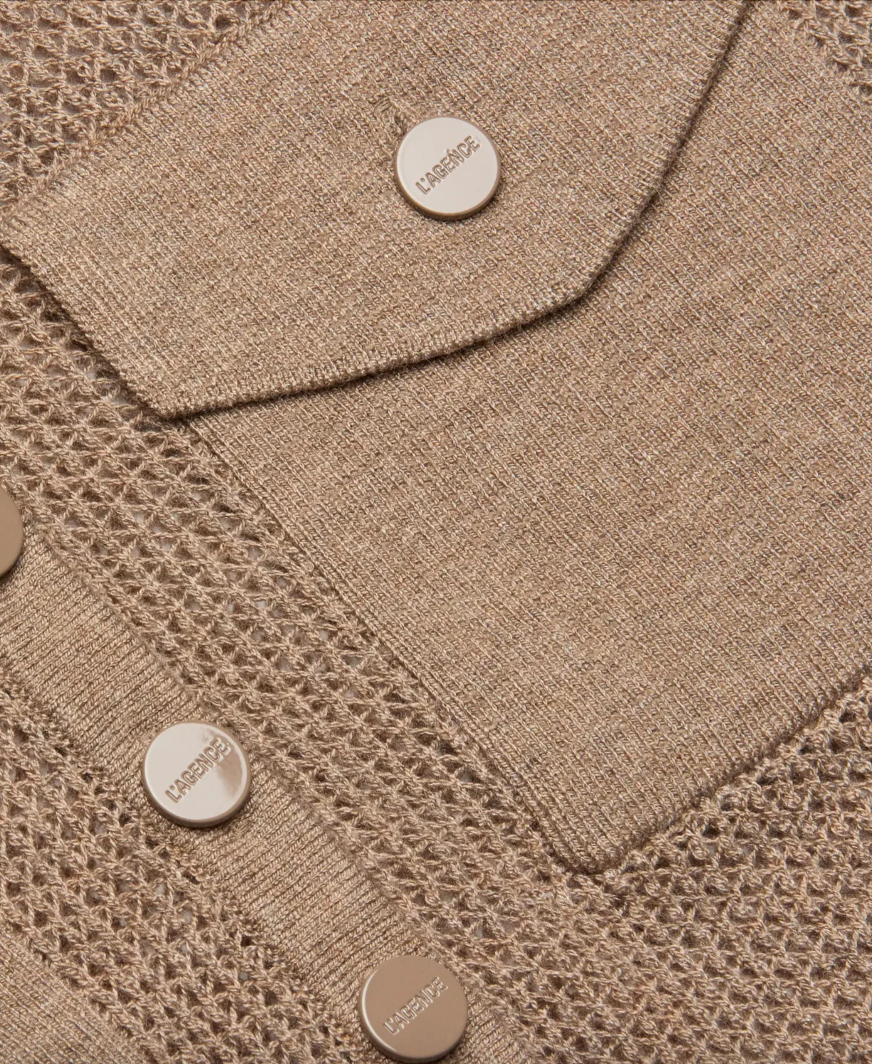 Carine Pointelle Collared Sweater - Image 3