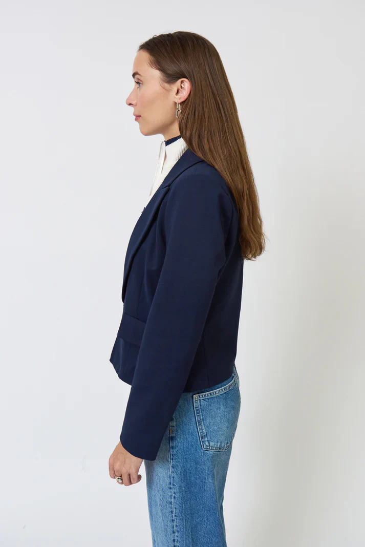 Chelsea Rugby Stripe Sweater Dickey Jacket - Image 3