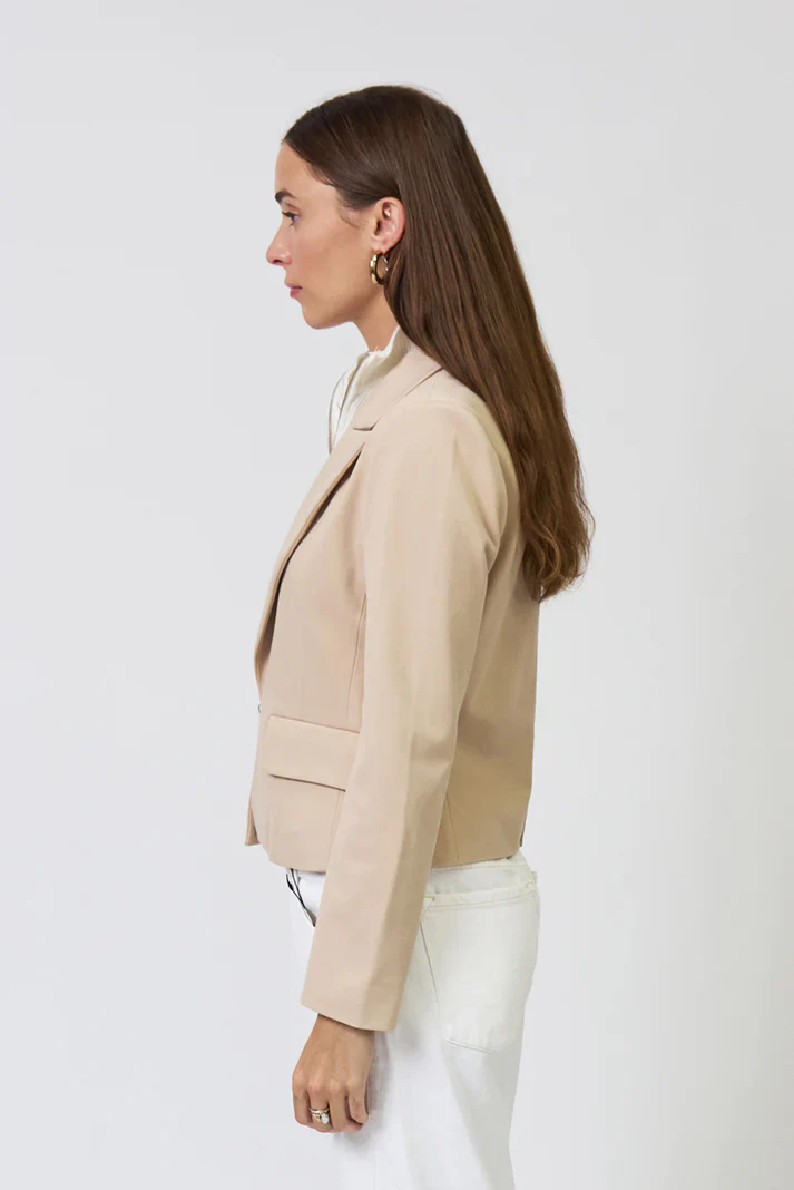 Chloe Nautical Stripe Sweater Dickey Jacket - Image 3