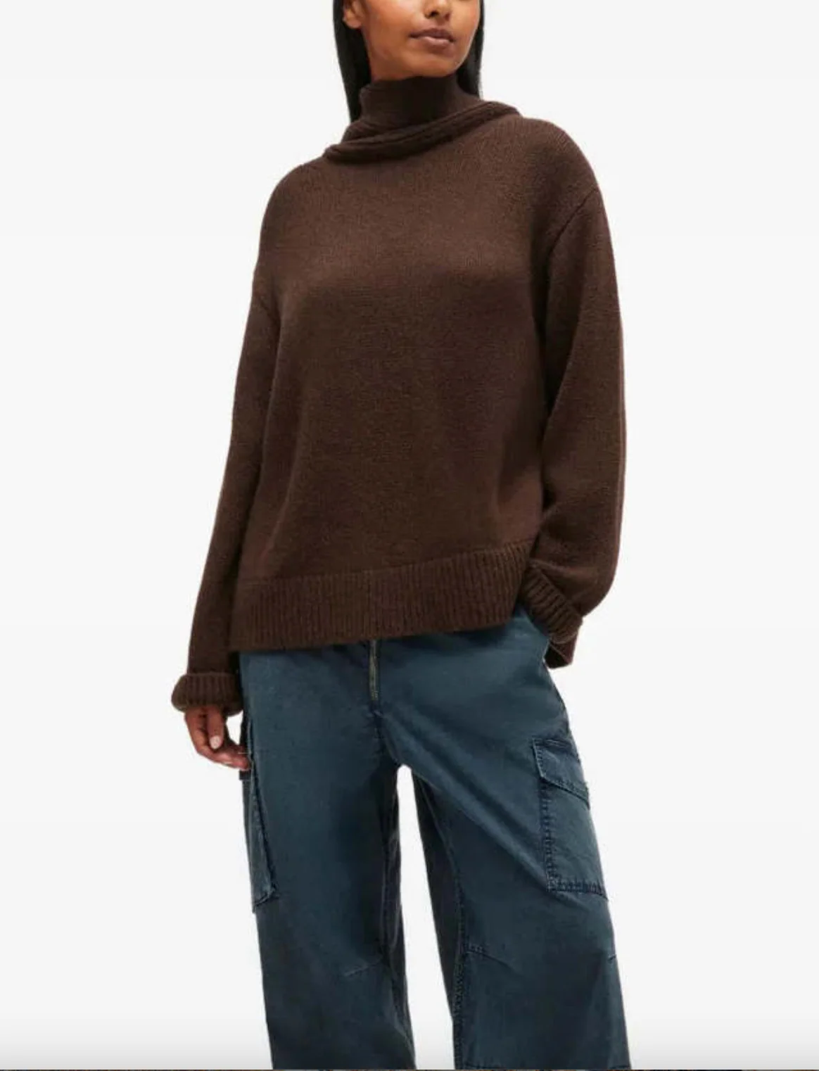 Chunky Yak Mix Open Back Pullover - Image 3