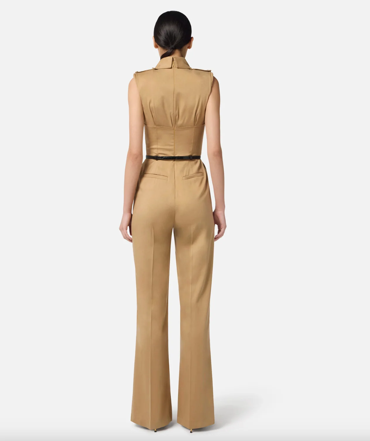 Collared Jumpsuit In Crepe - Image 4