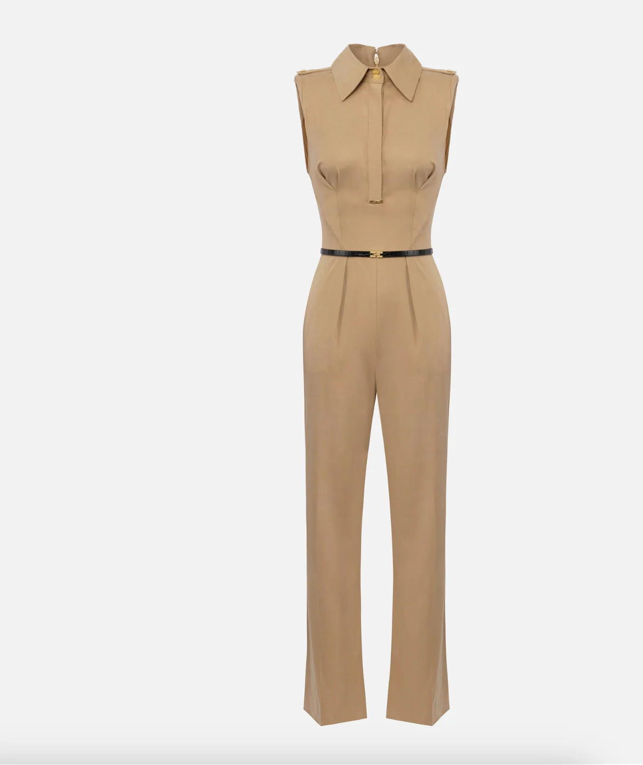 Collared Jumpsuit In Crepe - Image 5