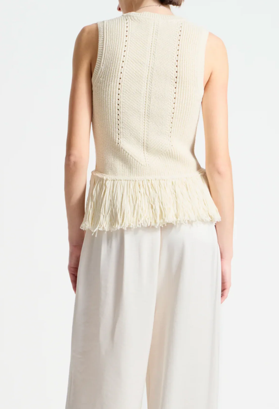 Collins Fringe Knit Blouse - Image 4
