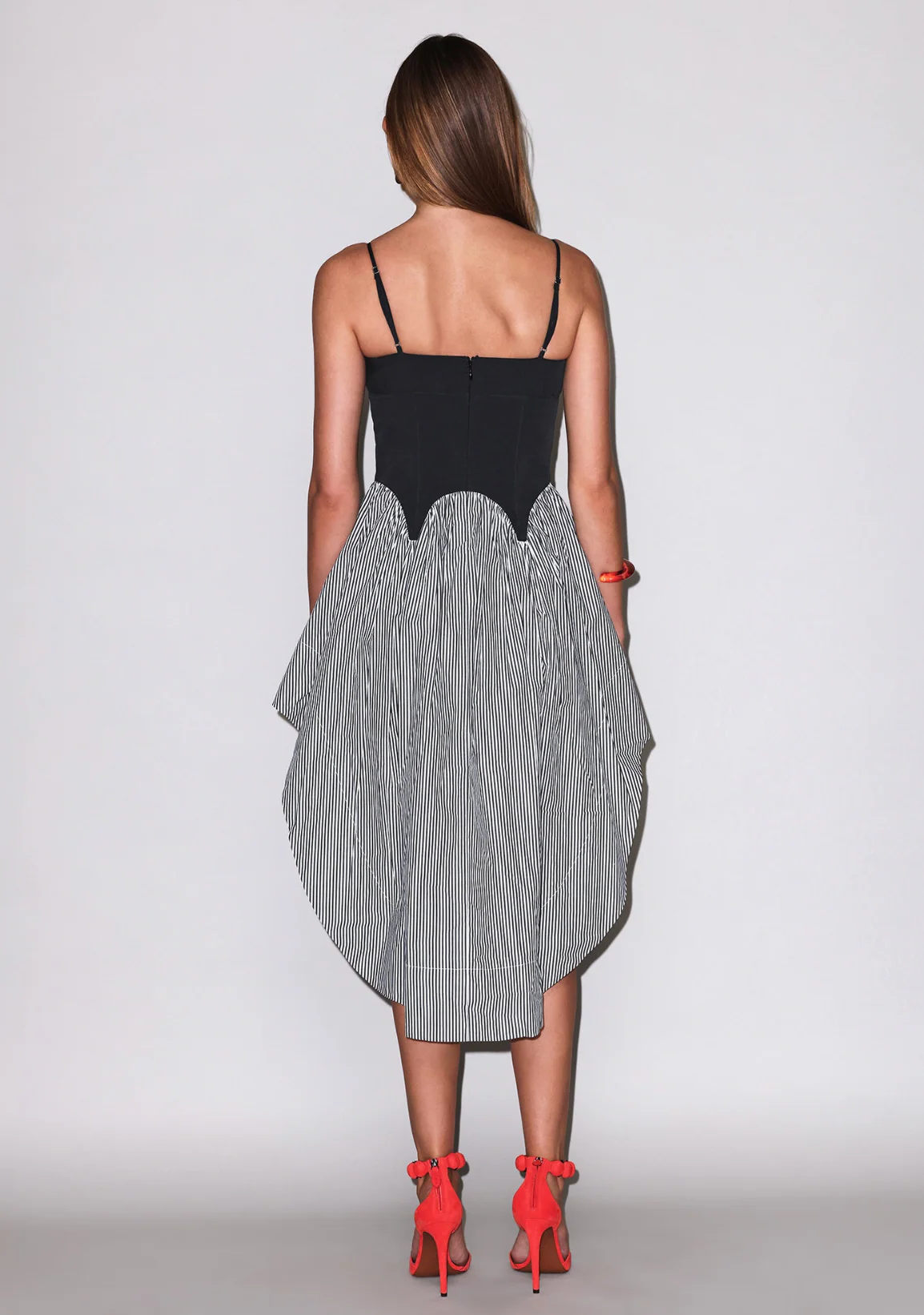 Colorblock Cupped Midi Dress - Image 3