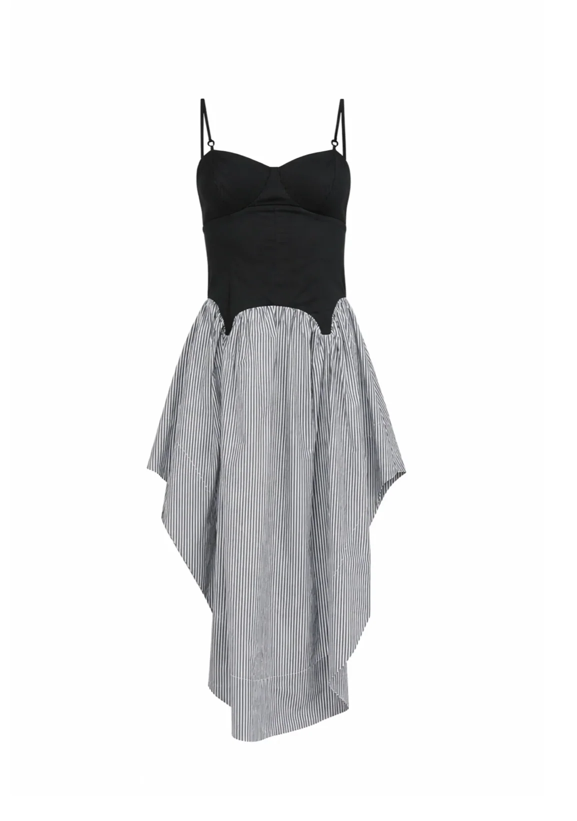 Colorblock Cupped Midi Dress - Image 4