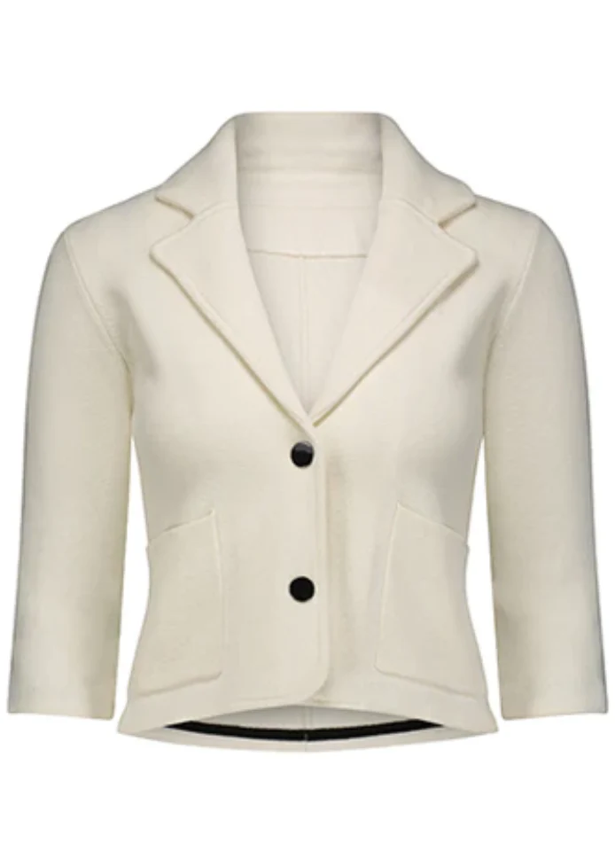 Cotton Blend Shrunken Blazer - Image 11