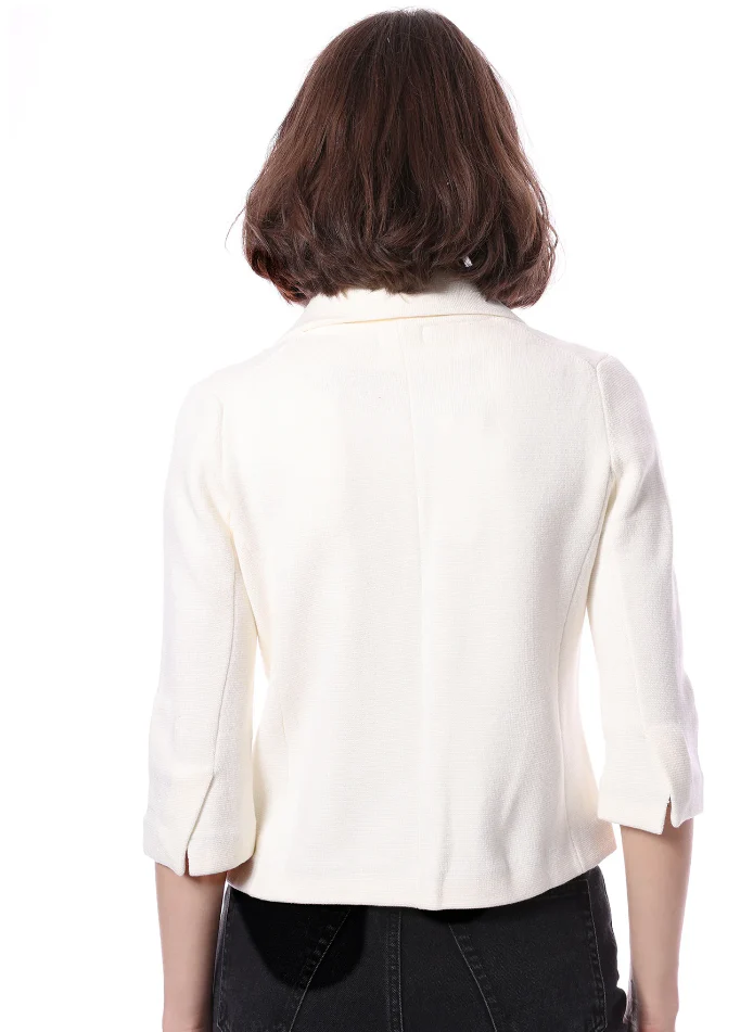 Cotton Blend Shrunken Blazer - Image 12