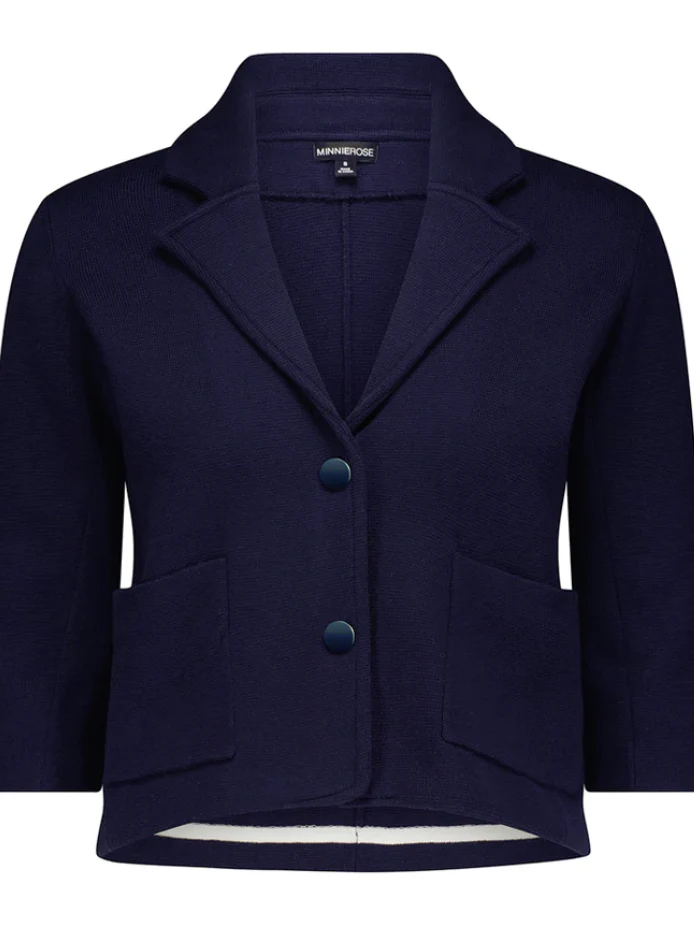 Cotton Blend Shrunken Blazer - Image 14