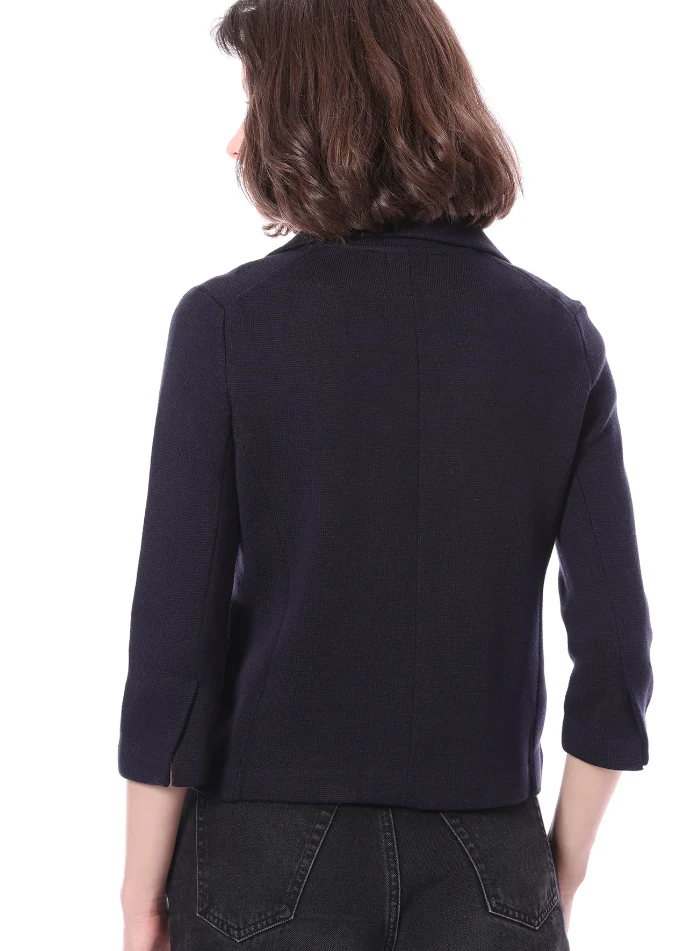 Cotton Blend Shrunken Blazer - Image 8