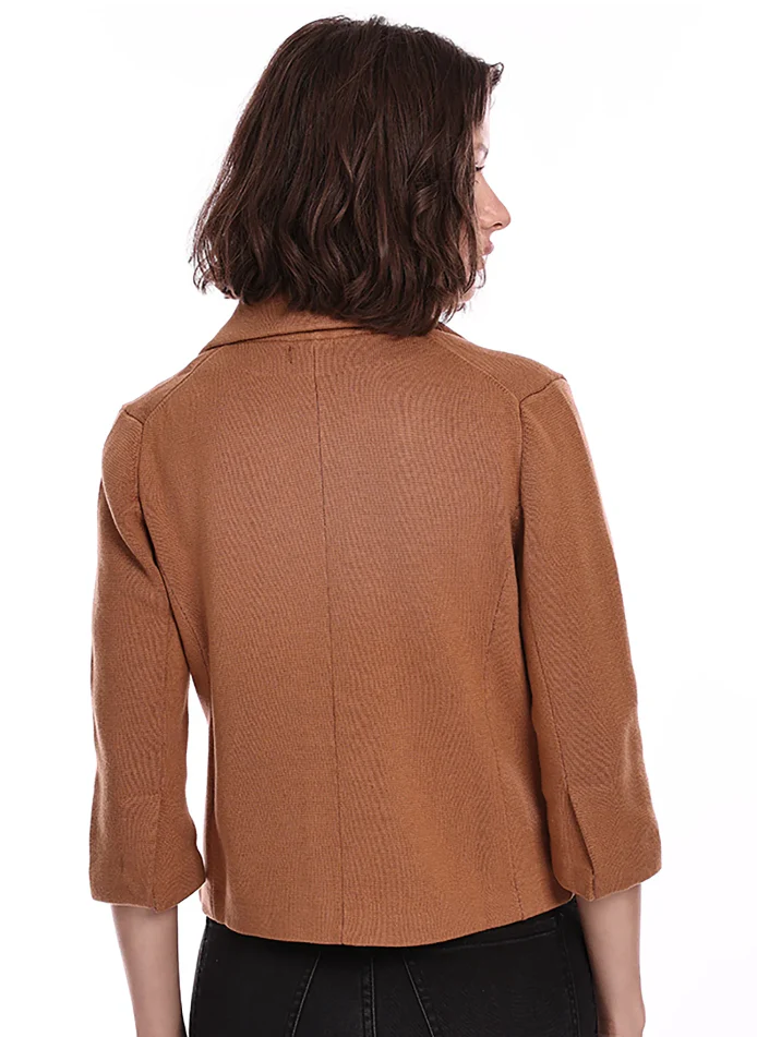 Cotton Blend Shrunken Blazer - Image 9