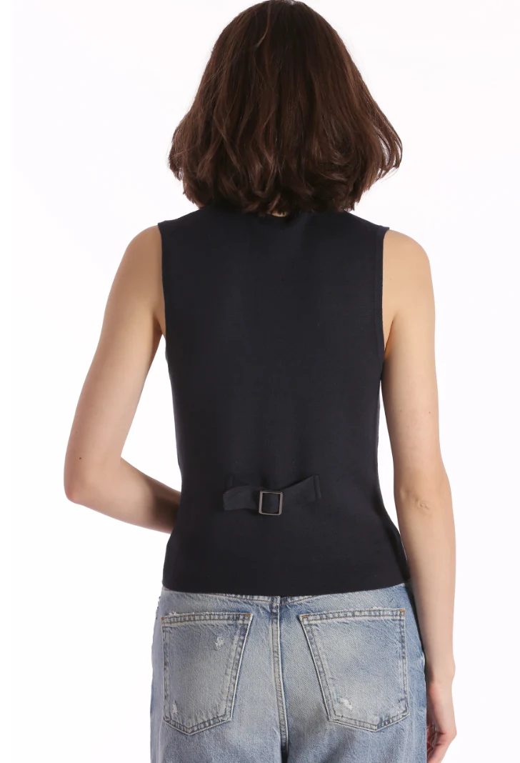 Cotton Blend Vest with Snaps - Image 4