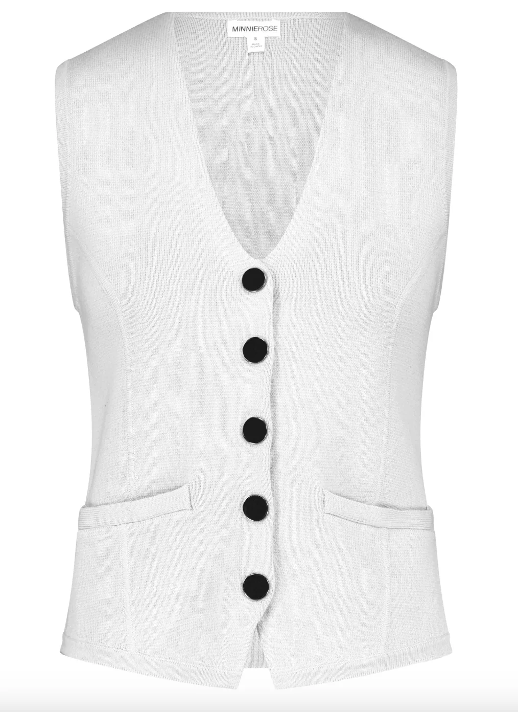 Cotton Blend Vest with Snaps - Image 6