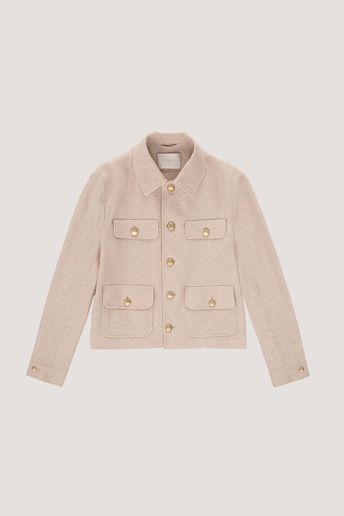 Cropped Jacket in Knit Bistretch - Image 3