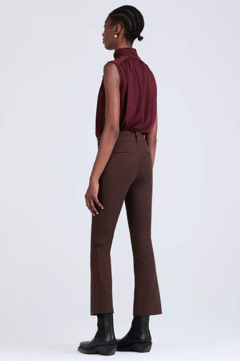 Crosby Cropped Flare Trouser - Image 3
