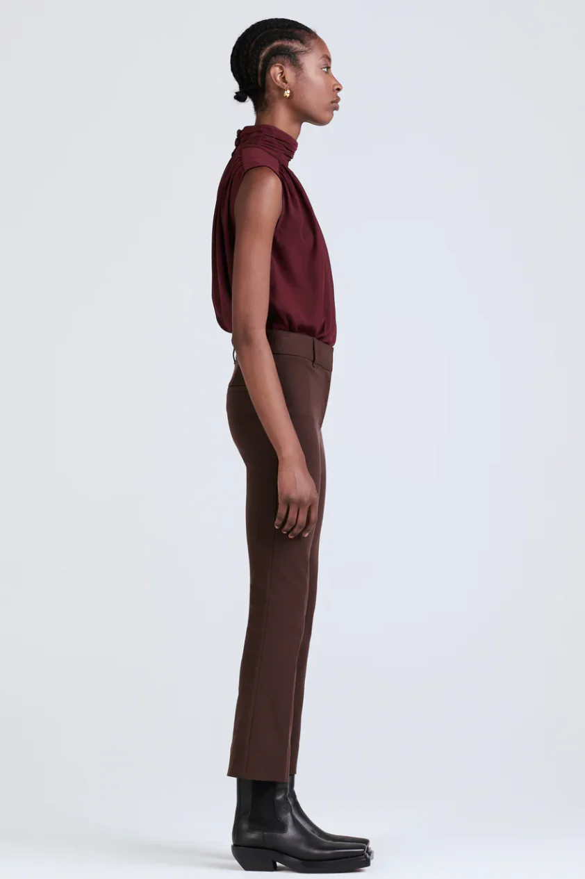 Crosby Cropped Flare Trouser - Image 4