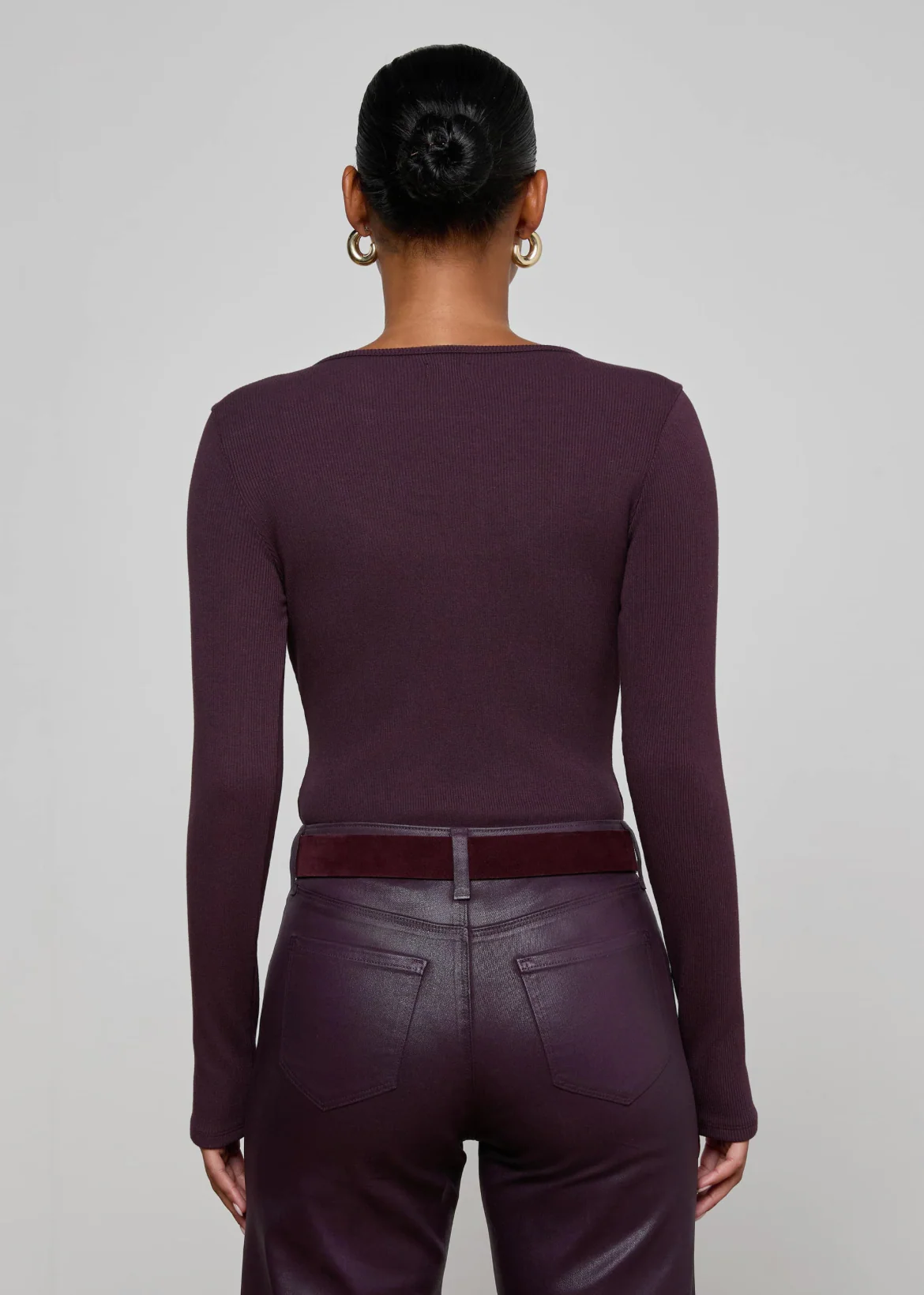 Elara Long Sleeve Scoop Neck Bodysuit - Image 3