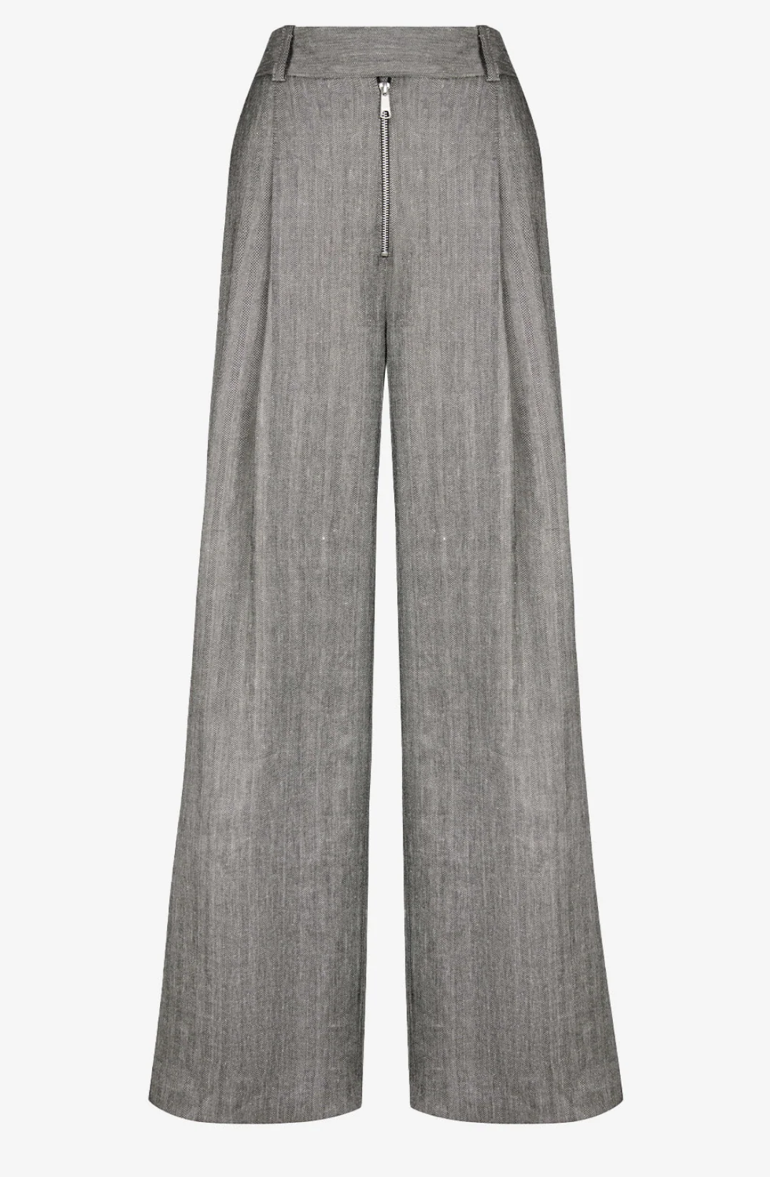 Exposed Zip Pleated Pant - Image 3