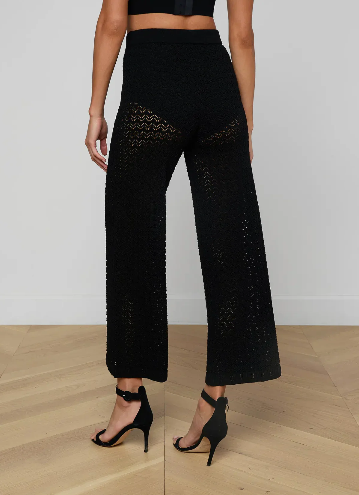 Gaelle Pointelle Knit Pant - Image 3