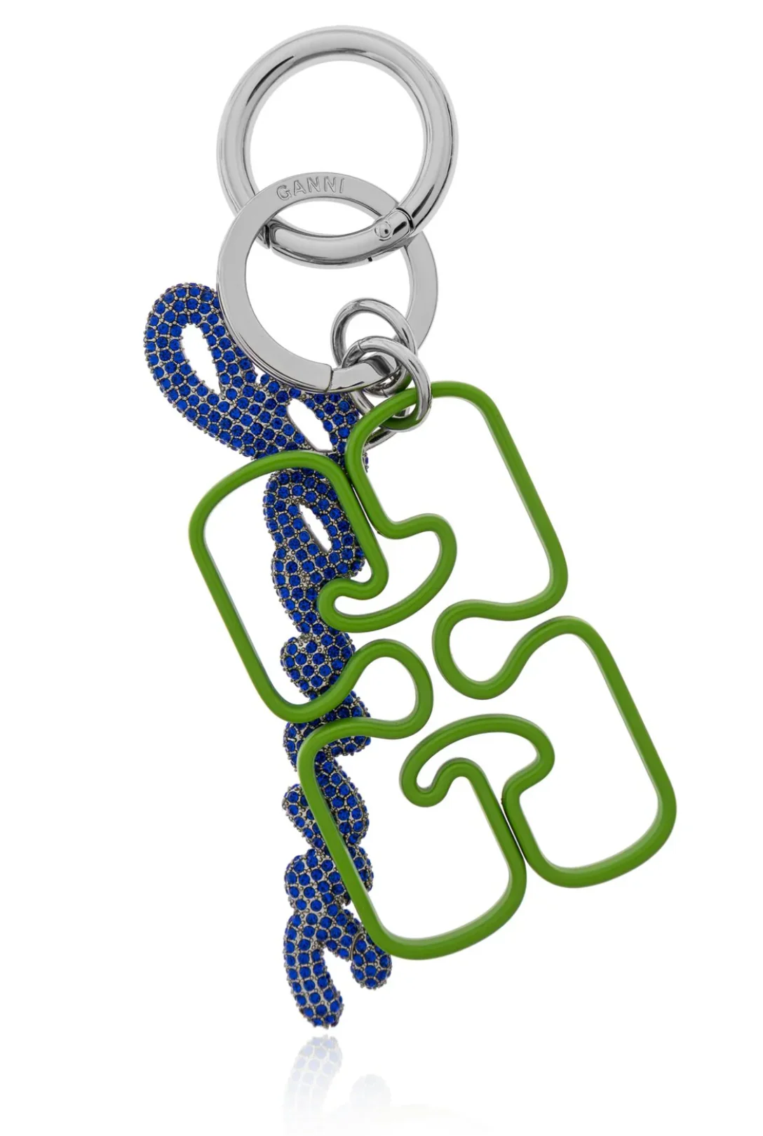 Ganni Strass Signature Keyring - Image 2