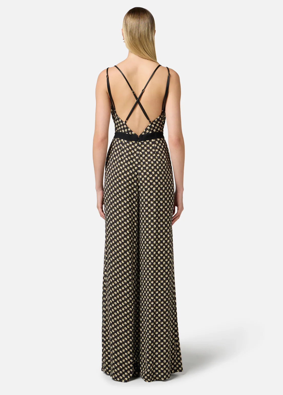 Georgette Diamond Print Jumpsuit - Image 4