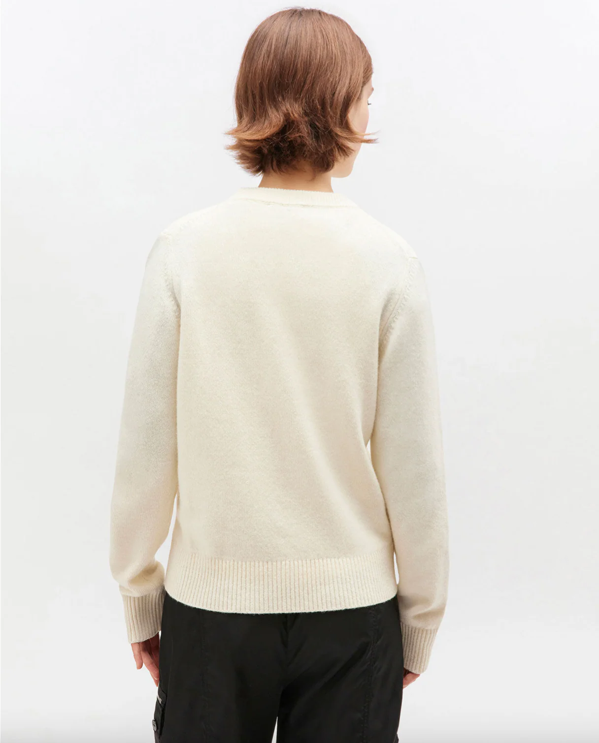 Graphic Wool Mix Fluffy Puppy Love Crewneck - Image 3