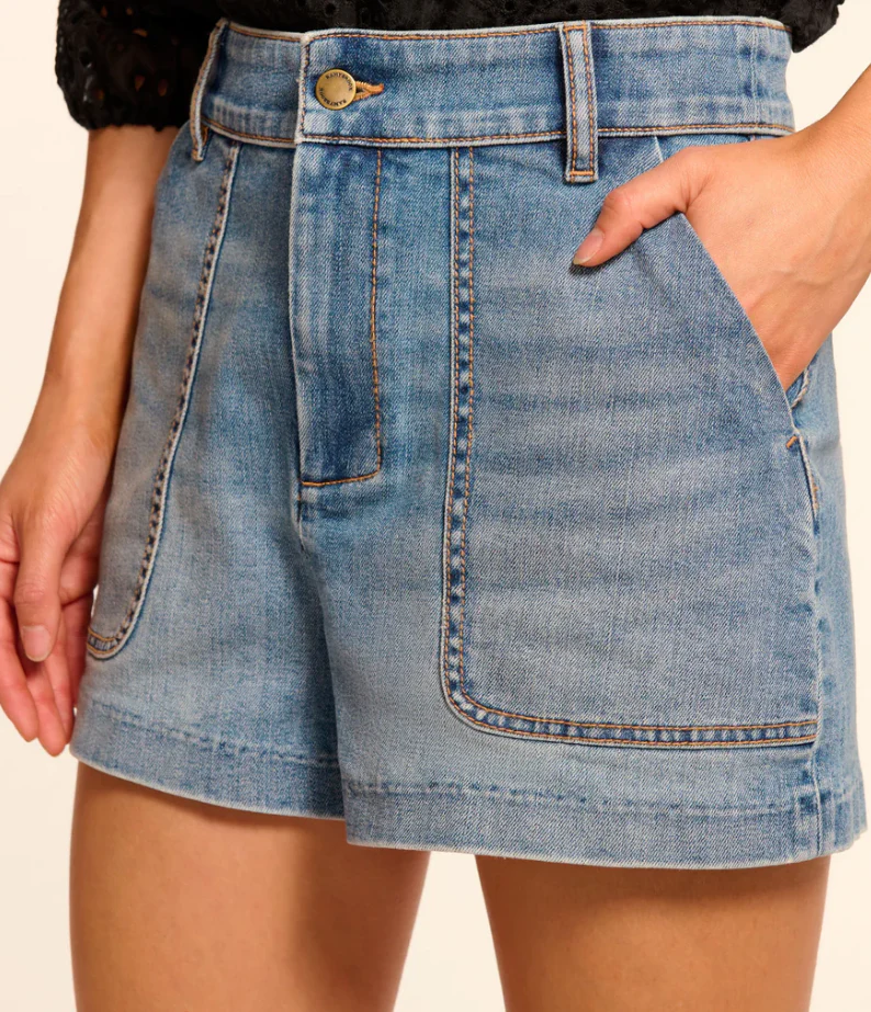 Hilary Short in Denim - Image 14