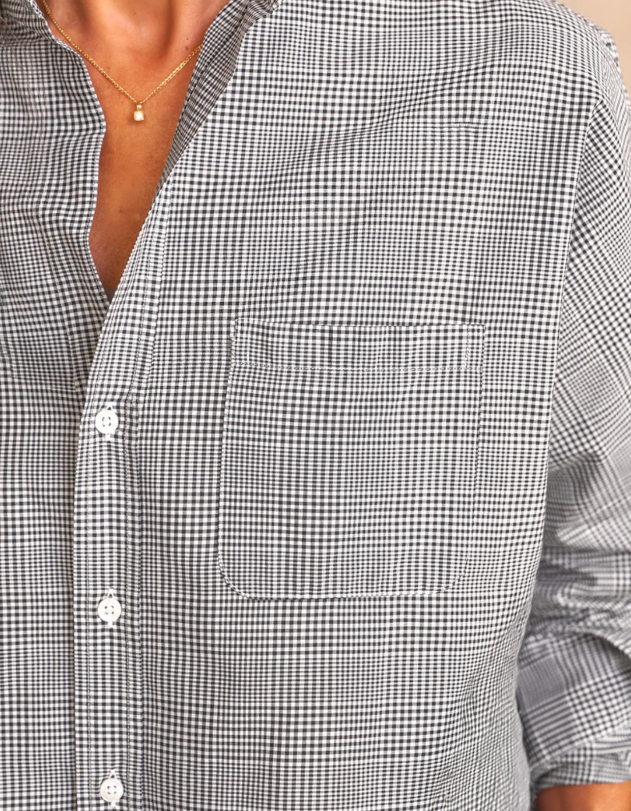 Italian Cotton Oona Continuous Button Up Shirt - Image 3