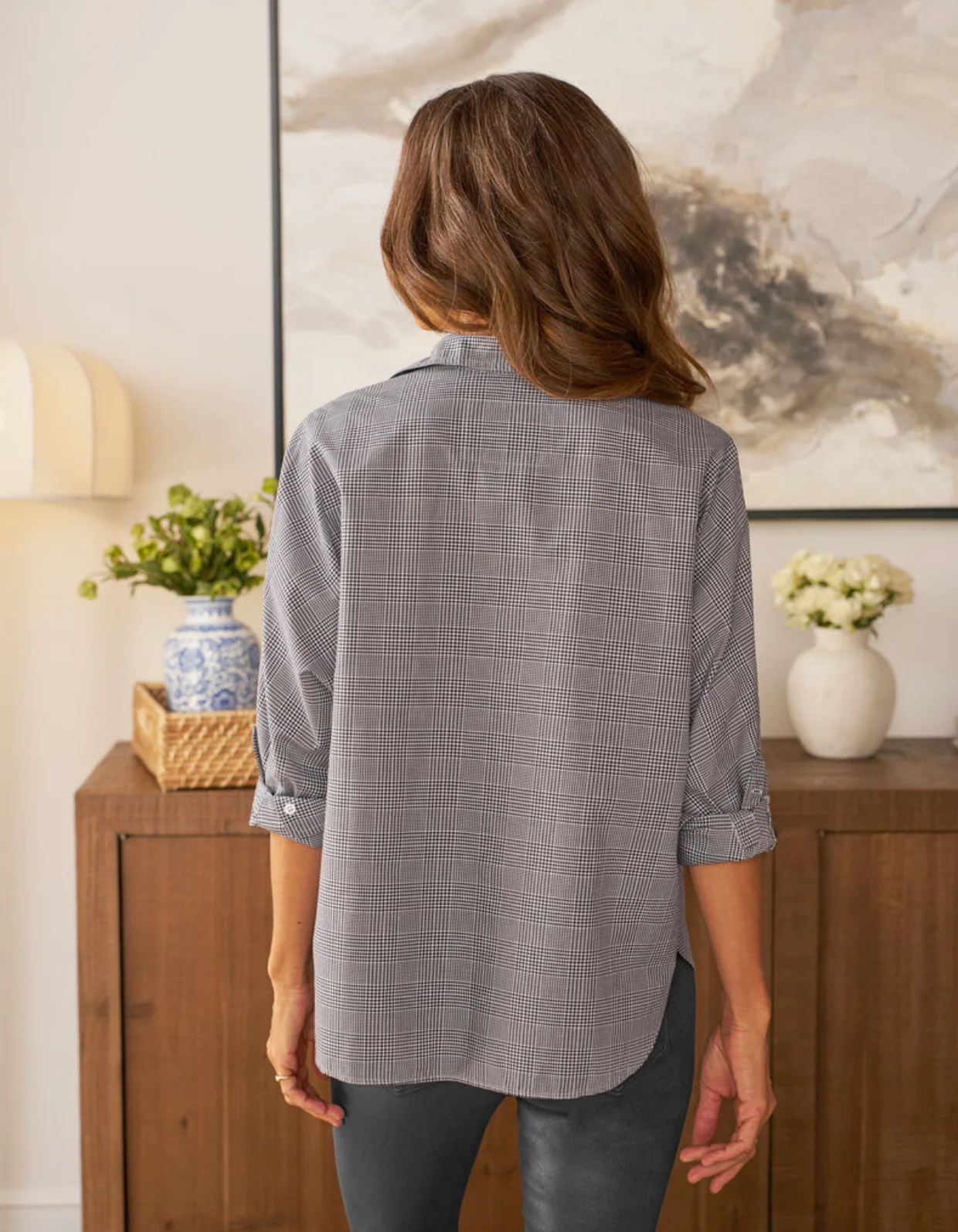 Italian Cotton Oona Continuous Button Up Shirt - Image 4