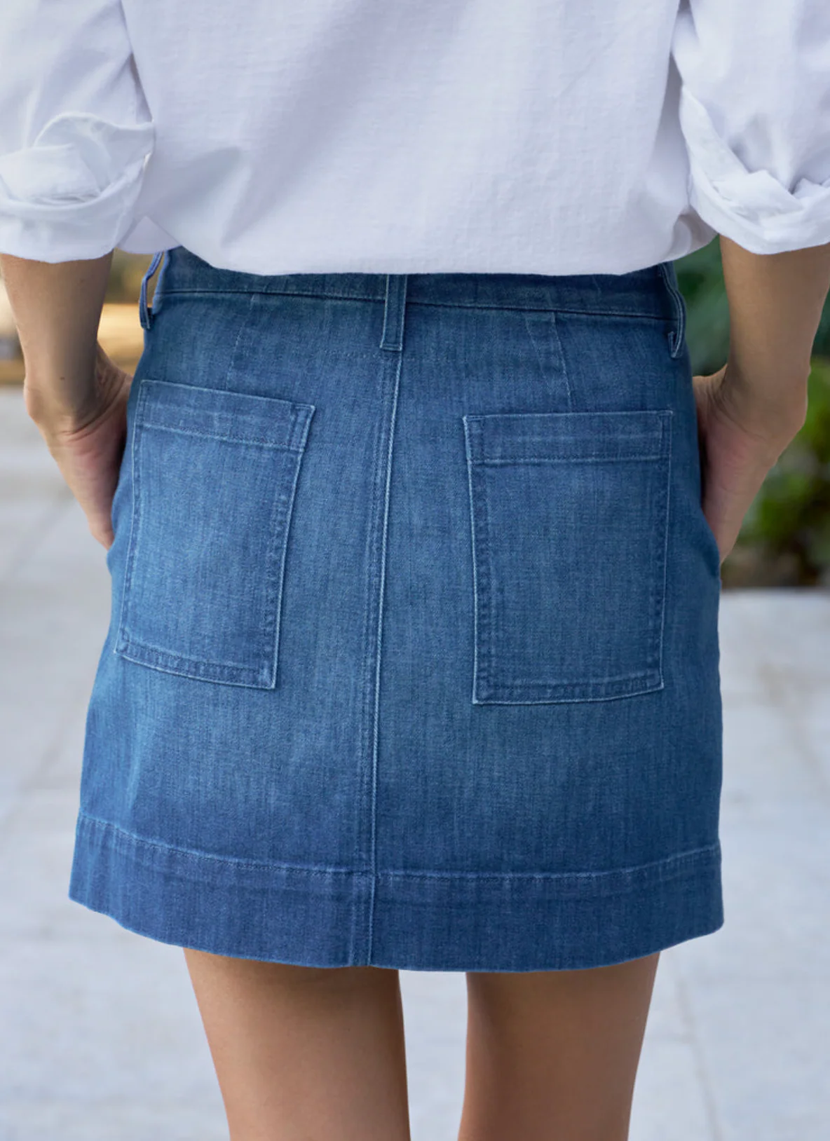 Jameson Skirt in Denim - Image 2