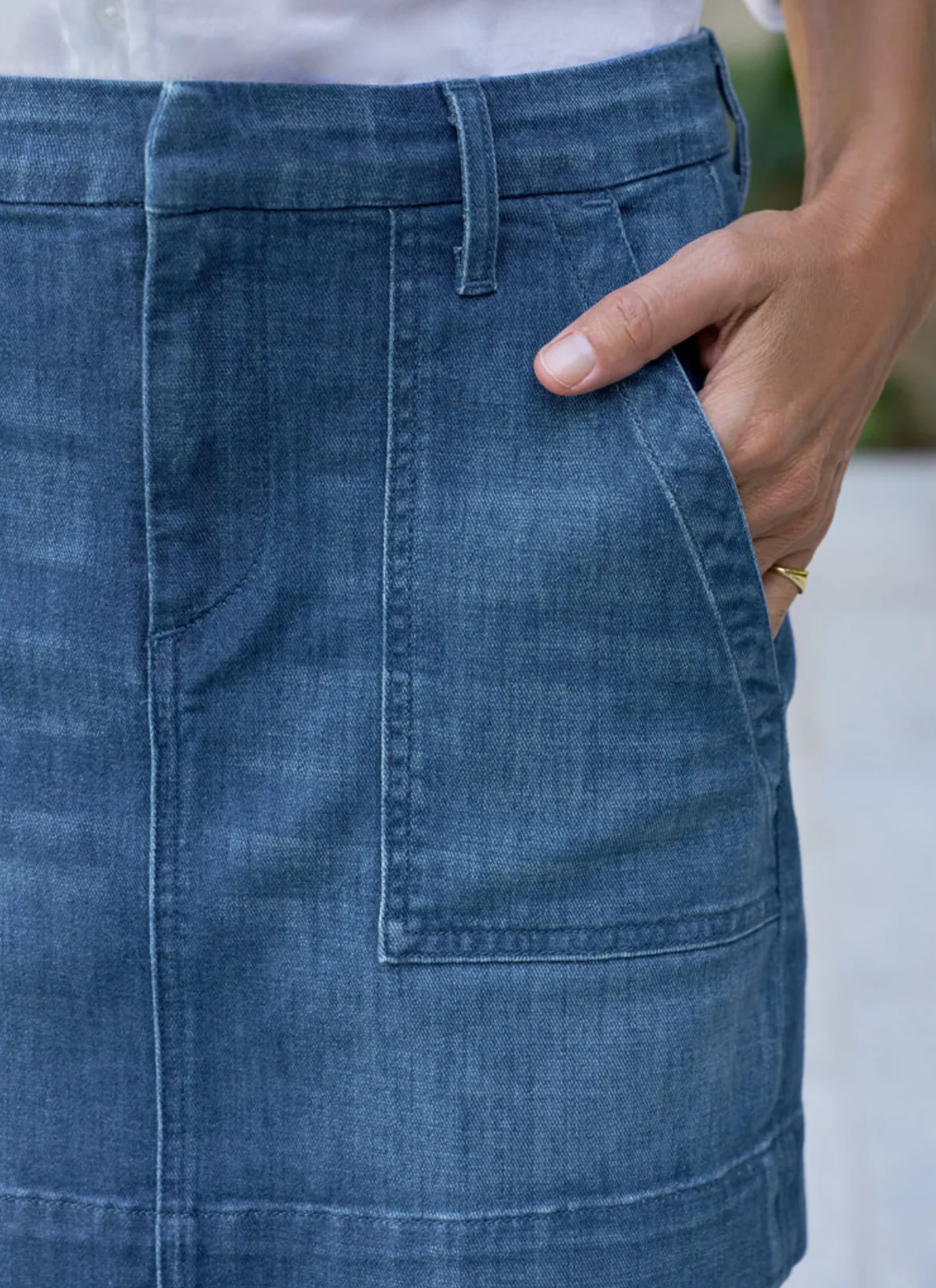 Jameson Skirt in Denim - Image 3