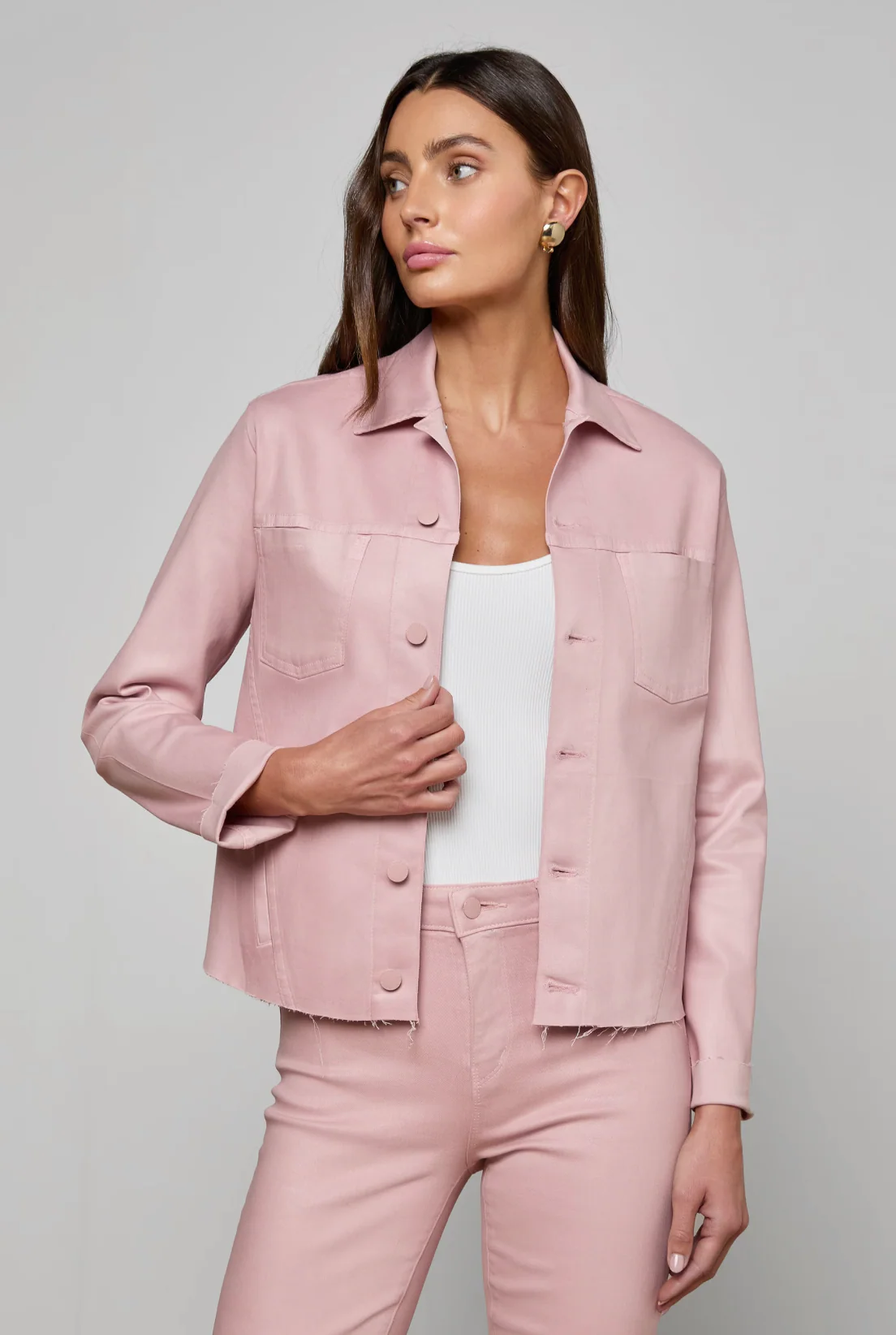 Janelle Slim Coated Jacket - Image 2