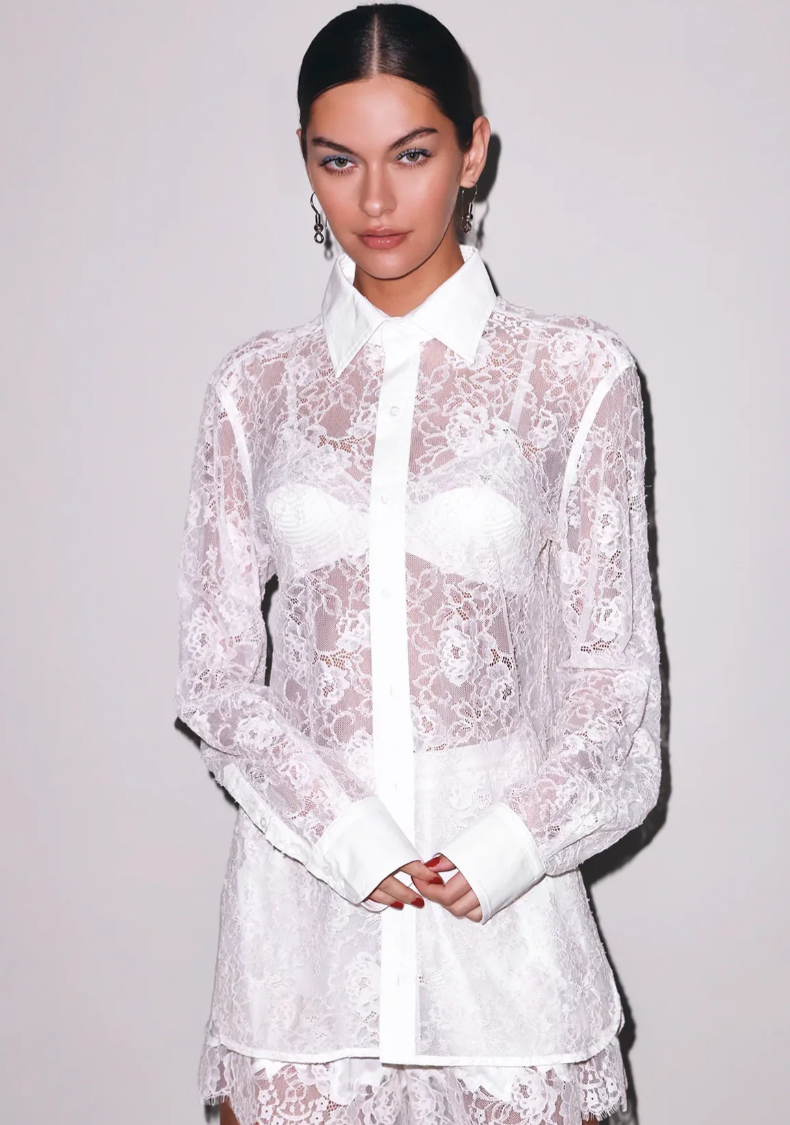 Juliet Lace Unisex Buttondown Shirt - Image 2