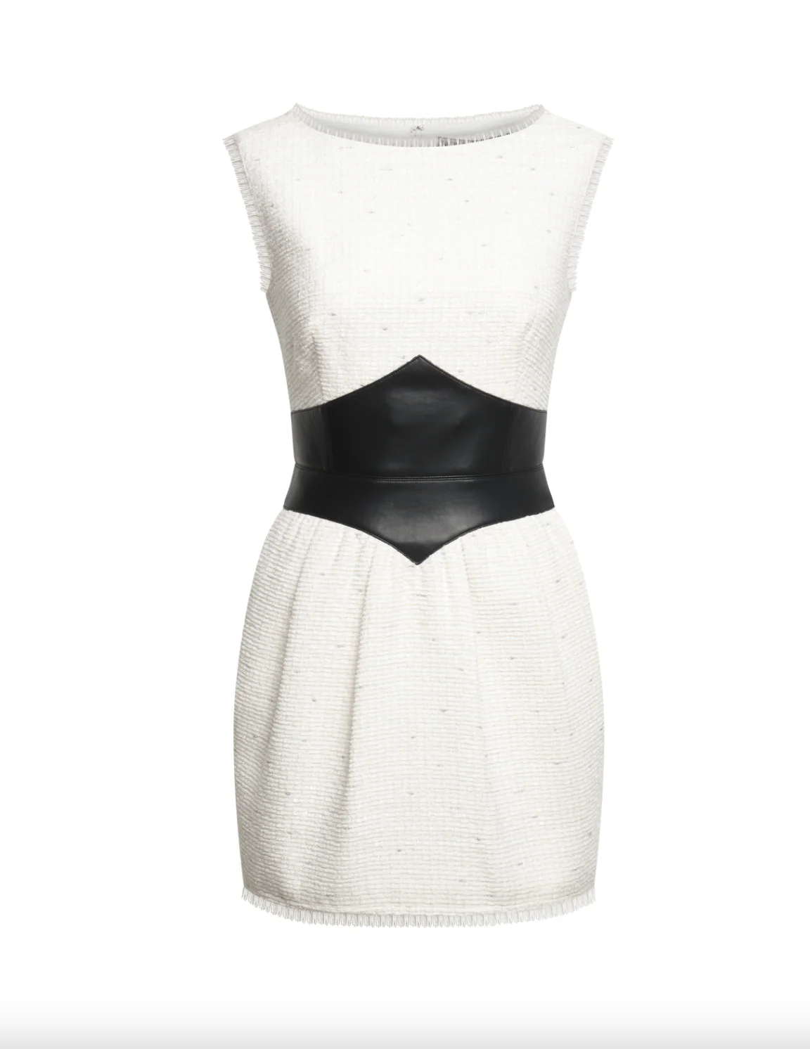 Leather Tweed Dress - Image 5