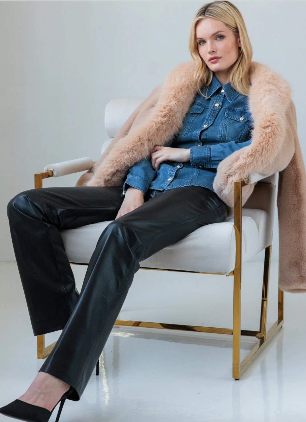 Lynette Vegan Leather Pants - Image 4