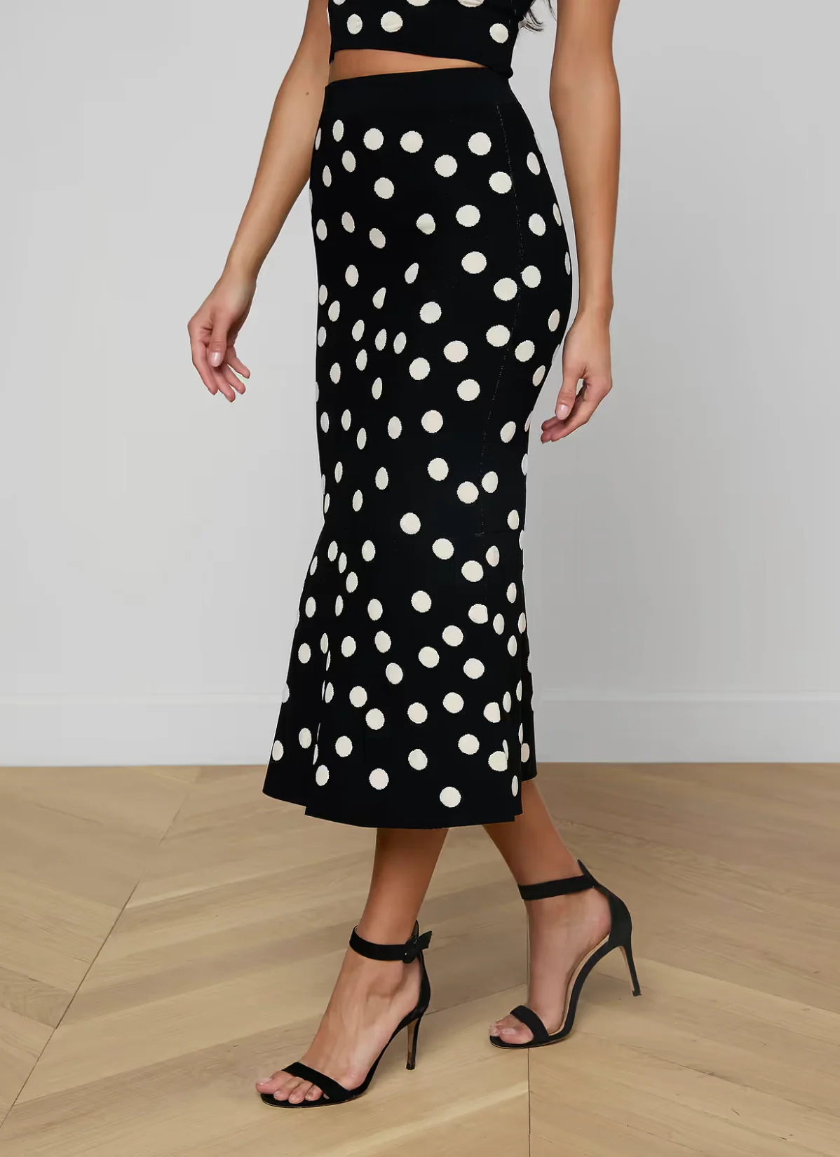 Mae Polka Dot Flare Skirt - Image 2