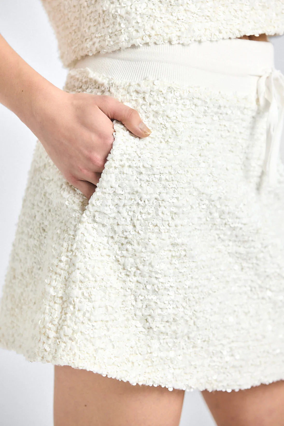 Mara Boucle Knit Skirt - Image 2