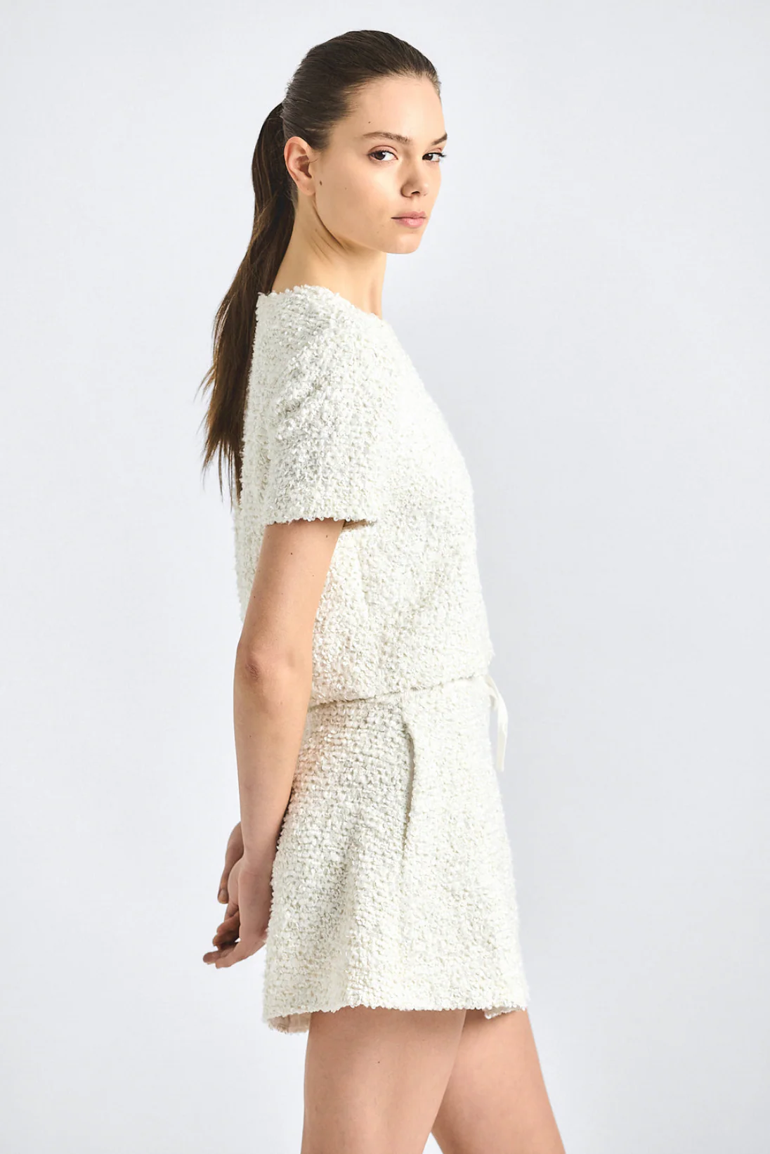 Mara Boucle Knit Skirt - Image 3