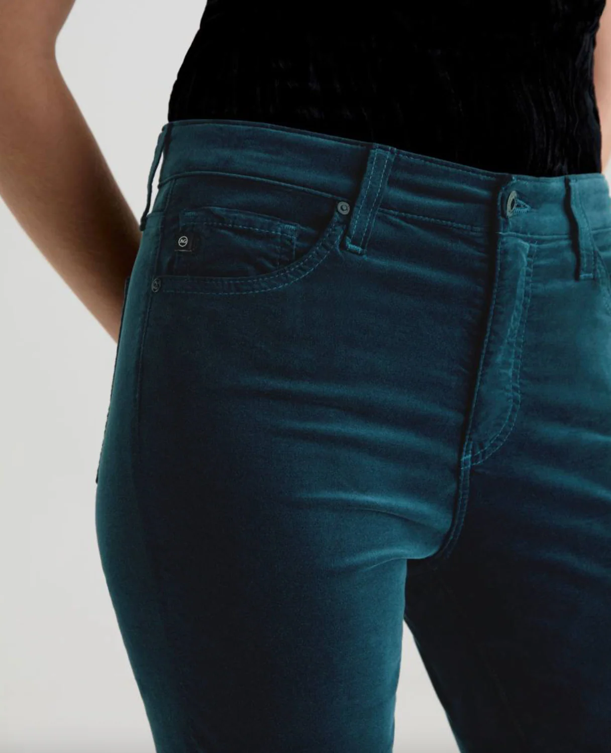 Mari High Rise Straight Velvet - Image 2