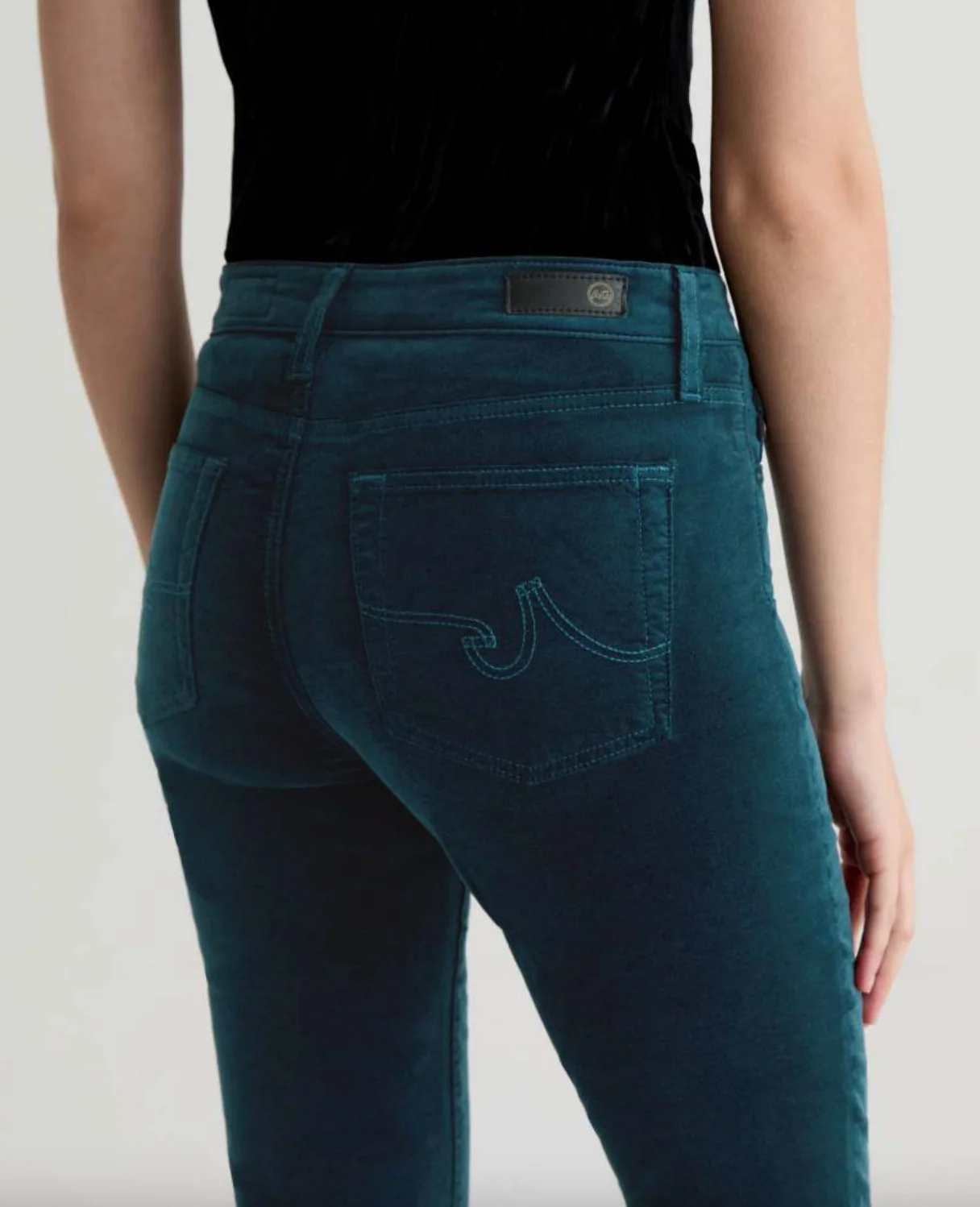 Mari High Rise Straight Velvet - Image 4