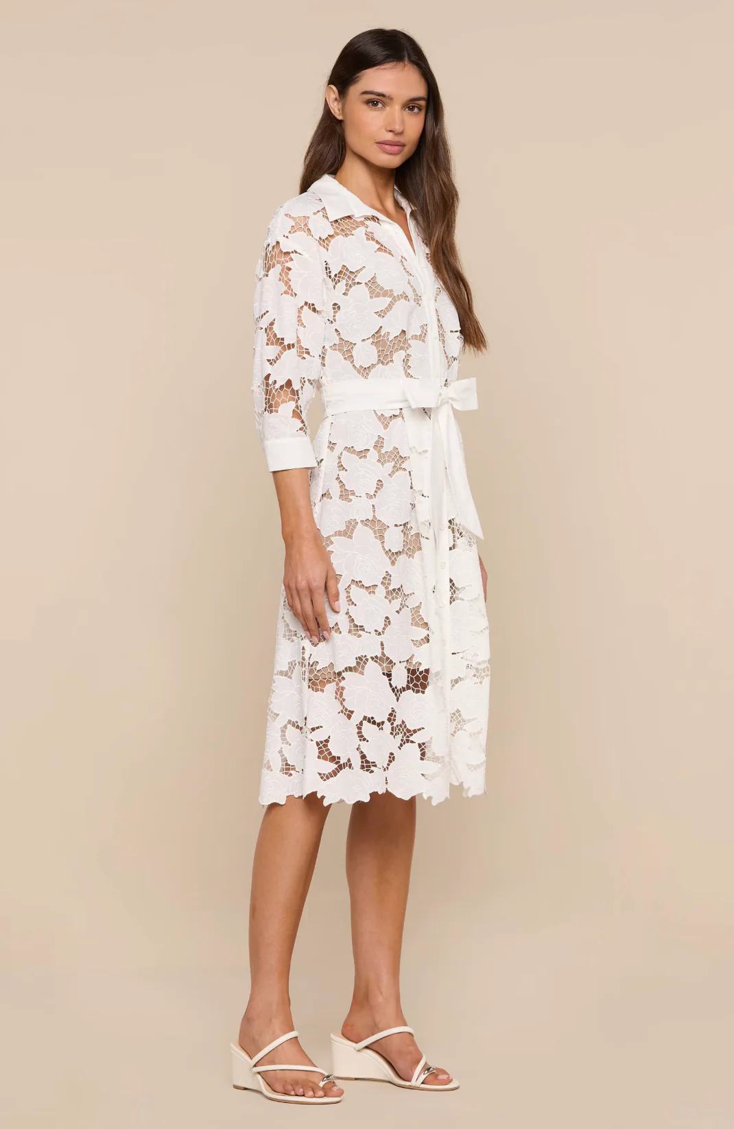 May Lace Midi Shirt Dress - Image 2