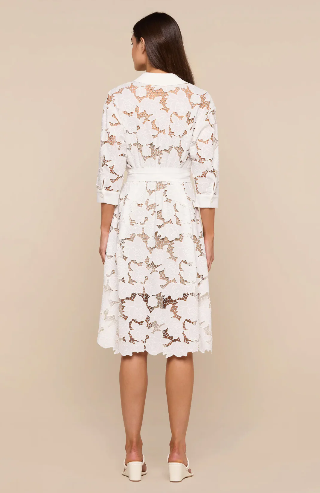 May Lace Midi Shirt Dress - Image 3