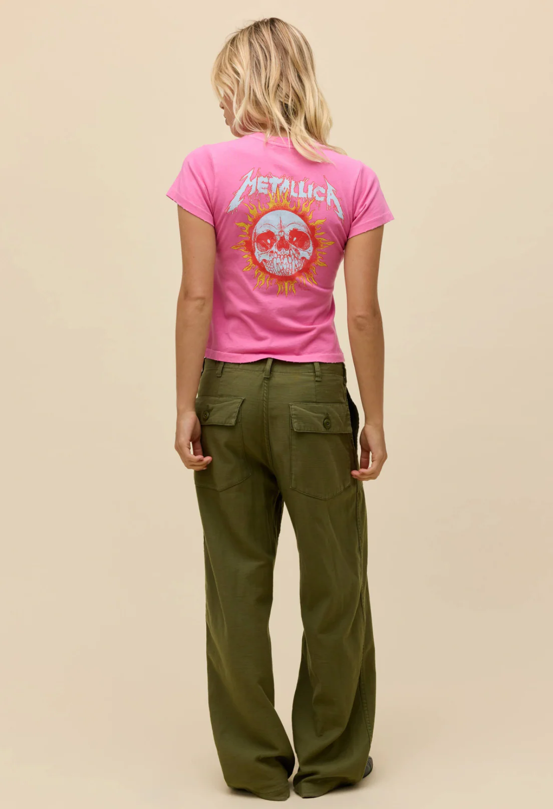 Metallica Flaming Sun Vintage Tee - Image 4